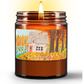 Cottage in Autumn | Essential Oil Candle in Amber Jar (9oz)