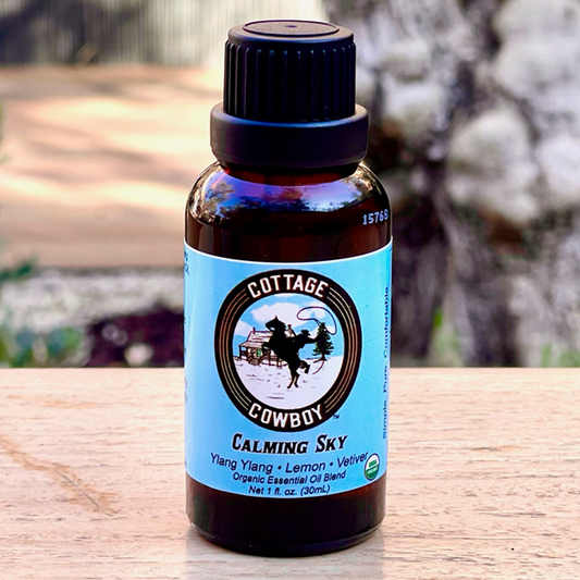 CALM Organic Essential Oil Blend (Ylang Ylang, Lemon & Vetiver) CALMING SKY
