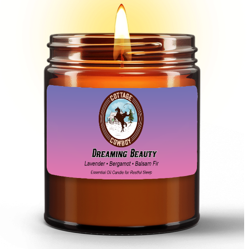 Dreaming Beauty | Essential Oil Candle in Amber Jar (9oz)