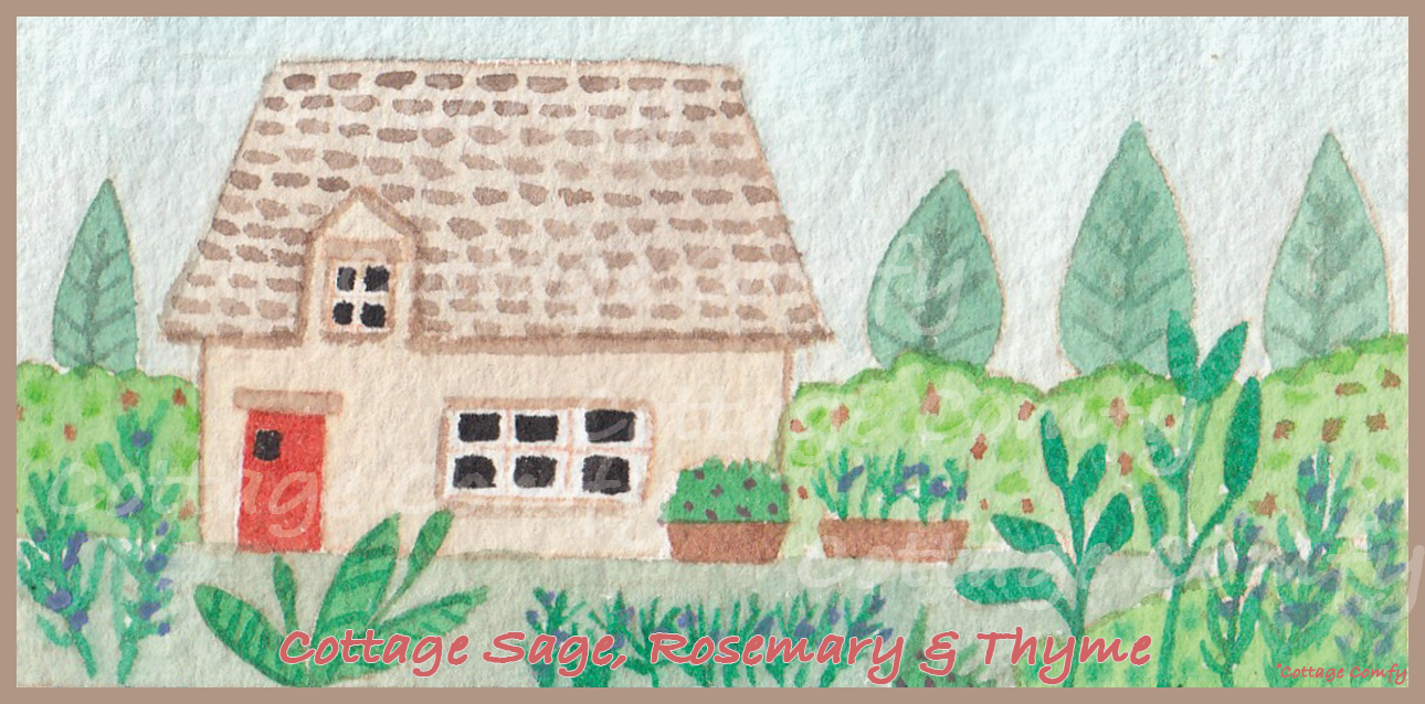 Cottage, Sage, Rosemary & Thyme | Essential Oil Candle in Amber Jar (9oz)