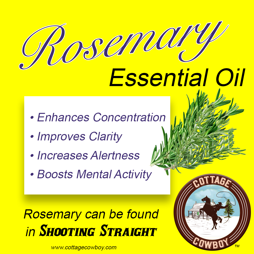 FOCUS Organic Essential Oil Blend (Peppermint, Rosemary & Basil) SHOOTING STRAIGHT (FINDING FOCUS)