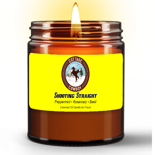 Shooting Straight (Finding Focus) | Essential Oil Candle in Amber Jar (9oz)