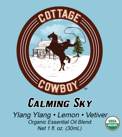 CALM Organic Essential Oil Blend (Ylang Ylang, Lemon & Vetiver) CALMING SKY