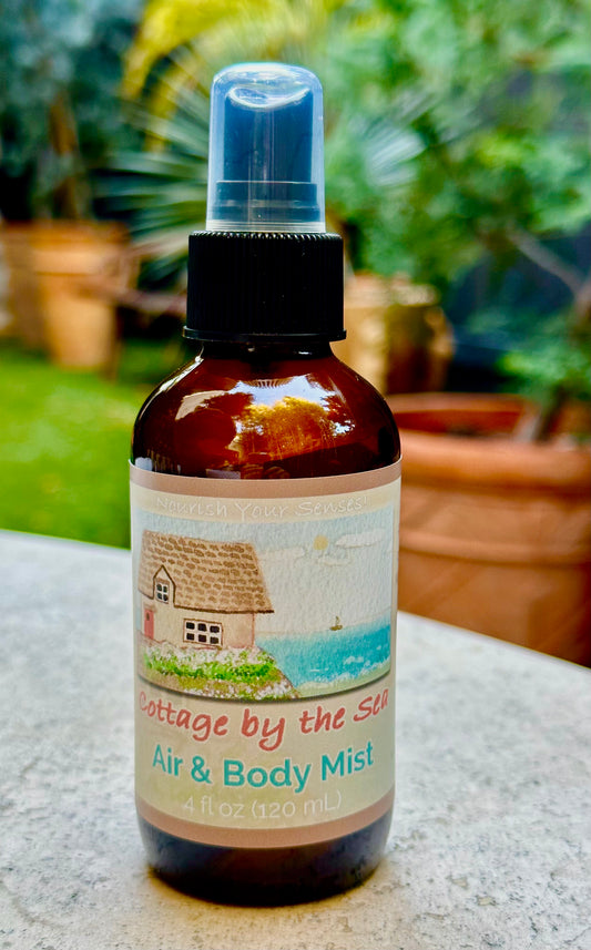Cottage by the Sea | Air & Body Mist in Glass Amber Bottle (4 fl oz)