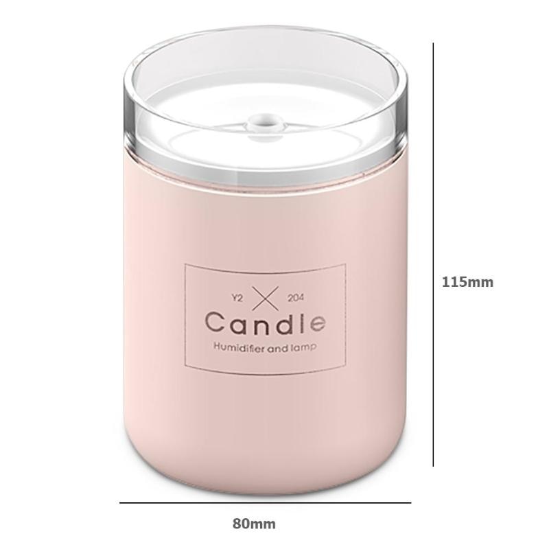 Faux Candle Diffuser for Aromatherapy with LED Nightlight (280ml)