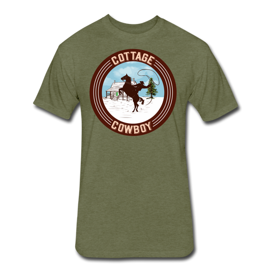 Cottage Cowboy T-Shirt - heather military green