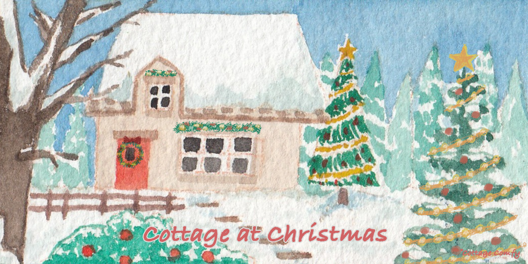 Cottage at Christmas | Essential Oil Candle in Amber Jar (9oz)