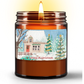 Cottage at Christmas | Essential Oil Candle in Amber Jar (9oz)