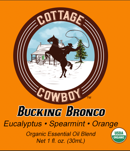 ENERGY Organic Essential Oil Blend (Spearmint, Orange & Eucalyptus) BUCKING BRONCO (RESTORING ENERGY)