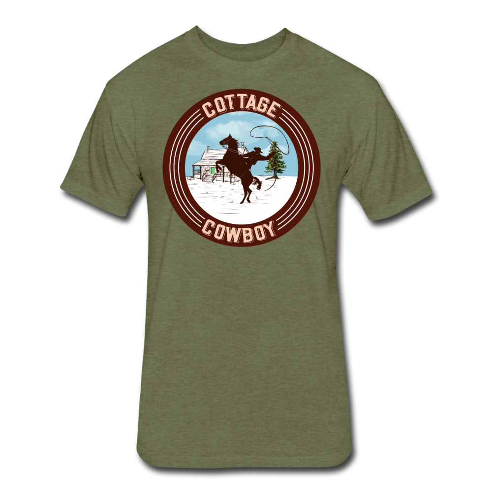 Cottage Cowboy T-Shirt - heather military green