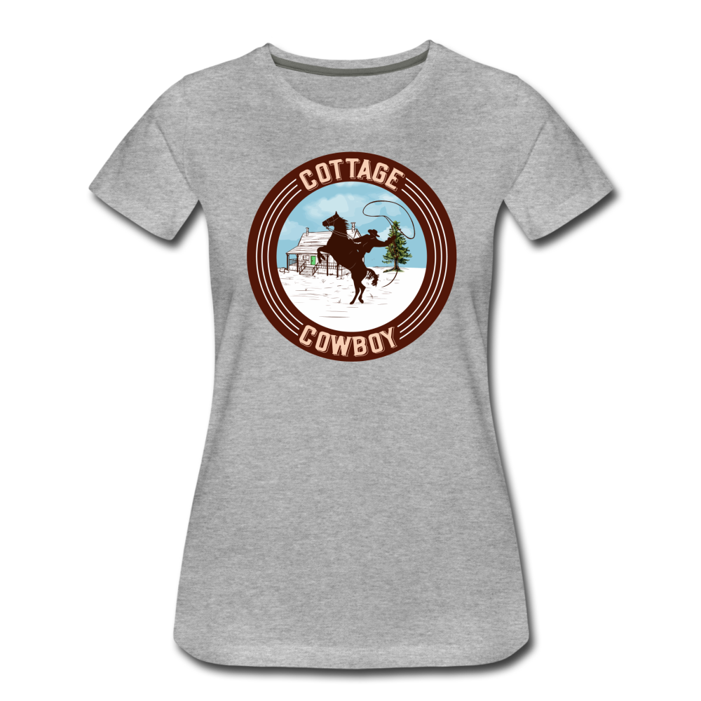 Cottage Cowboy Women's T-Shirt - heather gray