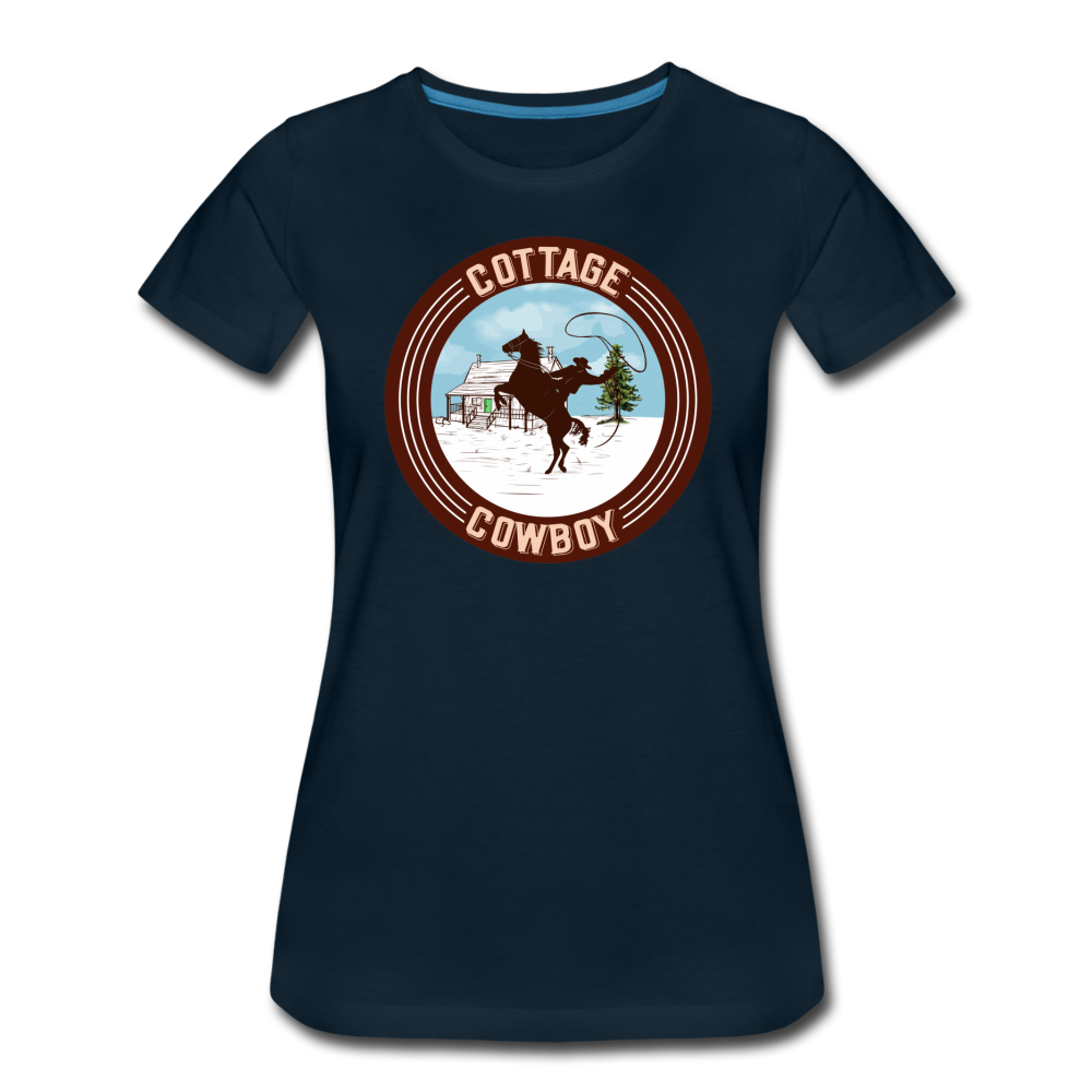 Cottage Cowboy Women's T-Shirt - deep navy